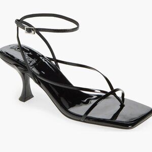 Jeffrey Campbell Fluxx Heeled Sandals in Black, Size 6.5